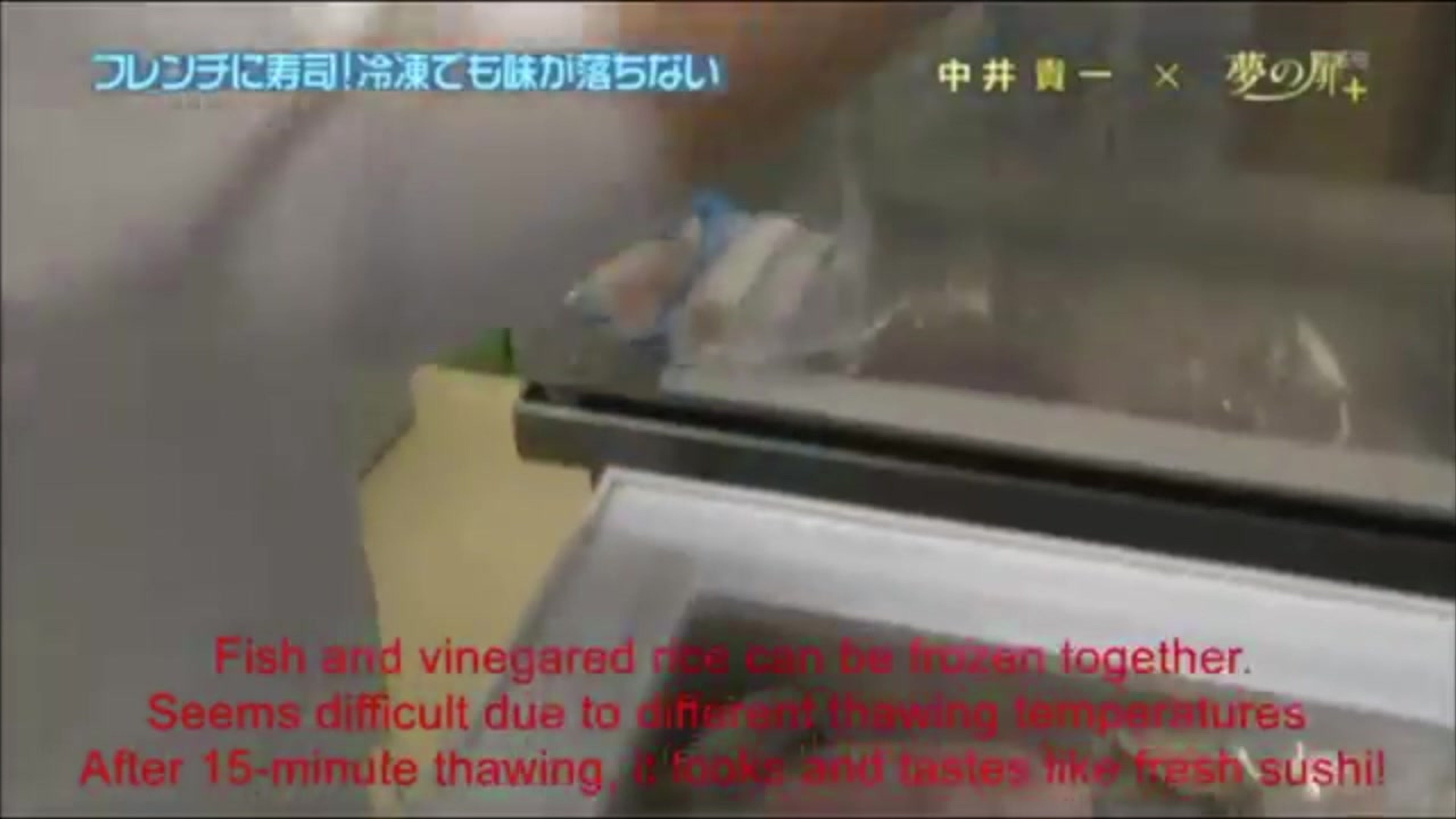 CONGELACION MAGNETICA DE ATUN Y SUSHI